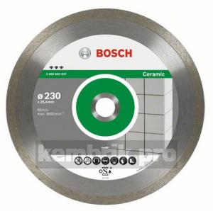 Круг алмазный Bosch Best for ceramic 230x25.4 корона (сплошной)(2.608.602.637)