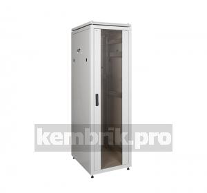 Шкаф сетевой 19 ITK LINEA N 47U 600х800мм стеклянная передняя дверь серый