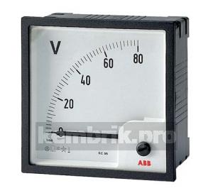 Вольтметр переменного тока прямого включения VLM-1-100/72