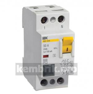 Выключатель дифференциального тока (УЗО) ВД1-63S 2Р 50А 300мА(Электромеханическое)