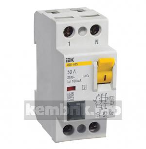 Выключатель дифференциального тока (УЗО) ВД1-63S 2Р 40А 100мА(Электромеханическое)