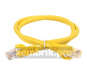 Патч-корд ITK категория 5е UTP 2 метр PVC желтый