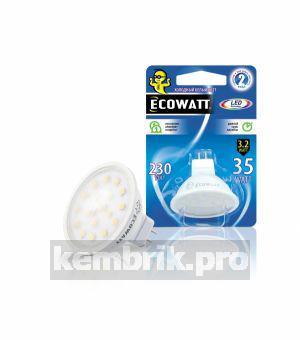 Лампа светодиодная Ecowatt Mr16 230В 3.2(35)w