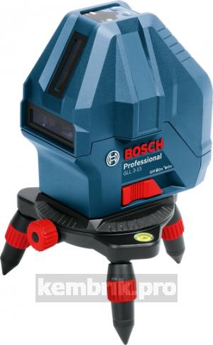 Уровень Bosch Gll 3-15 + мини штатив (0.601.063.m00)