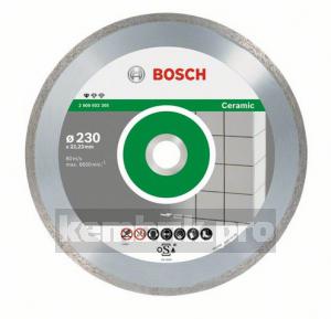 Круг алмазный Bosch Standard for ceramic 230x22 корона (сплошной)(2.608.602.205)